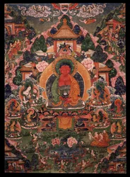 Bouddha Amitabha dans sa Terre Pure de Suvakti